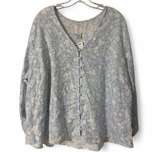 Joie Blue Floral Top